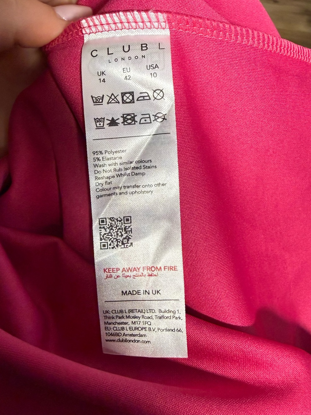 Club L London CORNELIA Hot Pink Strapless Maxi Dress With Oversized Bow NWT 10 - Picture 6 of 6